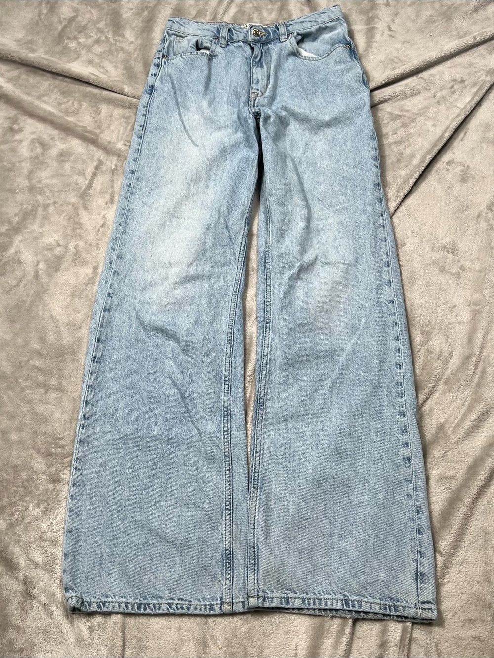 We The Free Tinsley Baggy High Rise Jeans Womens 27x32 Blue Light Wash Denim
